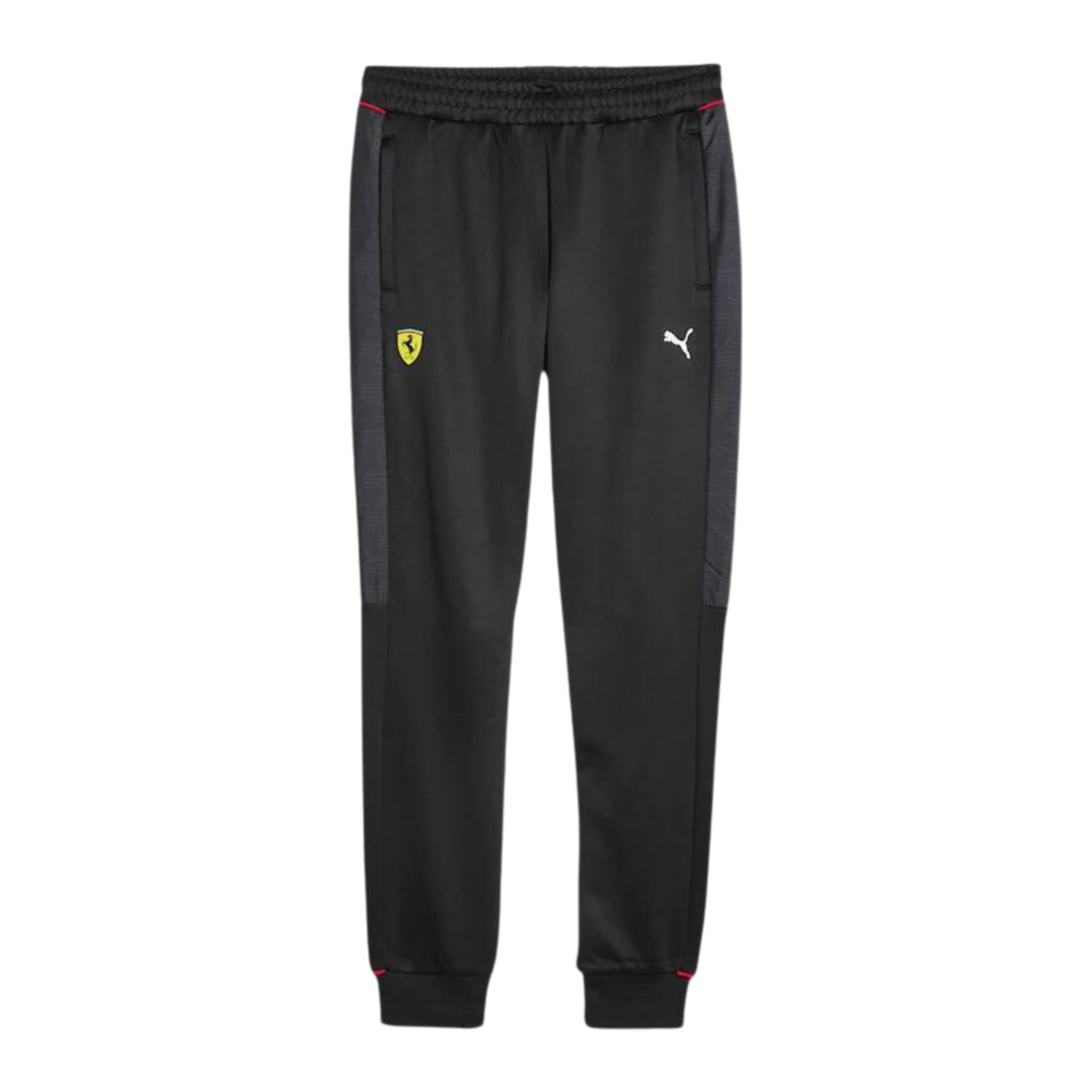 Ferrari men's sports leggings with reflective elements training trousers  with logo patch 270055033 BLK Black